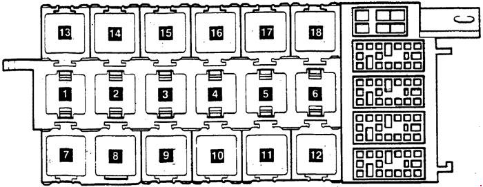 Ауди 80 схема предохранителей и реле