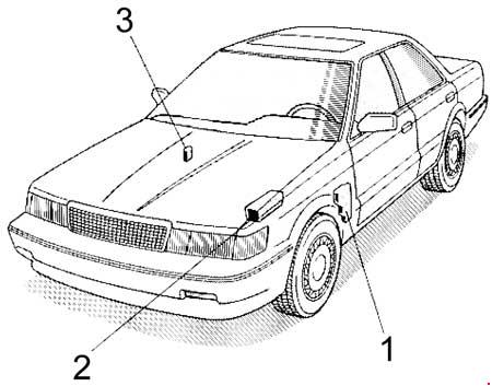 Предохранители и реле Lexus ES 250 (VZV21 1989-1991)