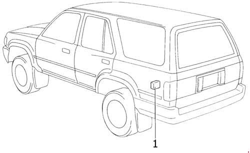Предохранители и реле Toyota 4Runner (1989-1995)