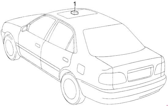 Предохранители и реле Toyota Corolla (1995-2002 E110)