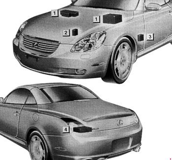 Предохранители Lexus SC 430 (2001-2010)