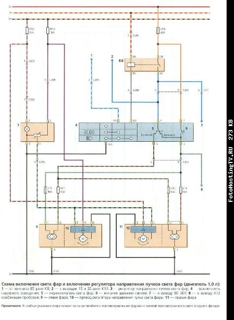 Схемы электрооборудования Daewoo Matiz 0,8 / 1.0i