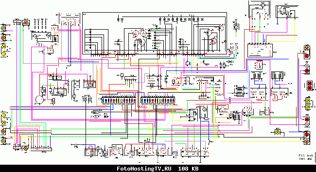 Схема электропроводки волга 21
