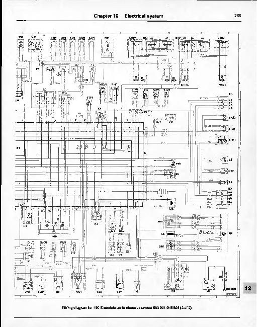 Схемы электрооборудования Mercedes-Benz 190 (1984-1988)