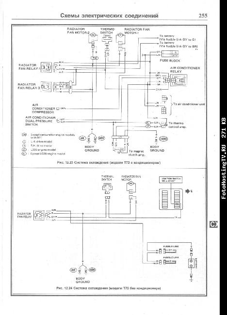 Схемы электрооборудования Nissan Bluebird 1984-1991