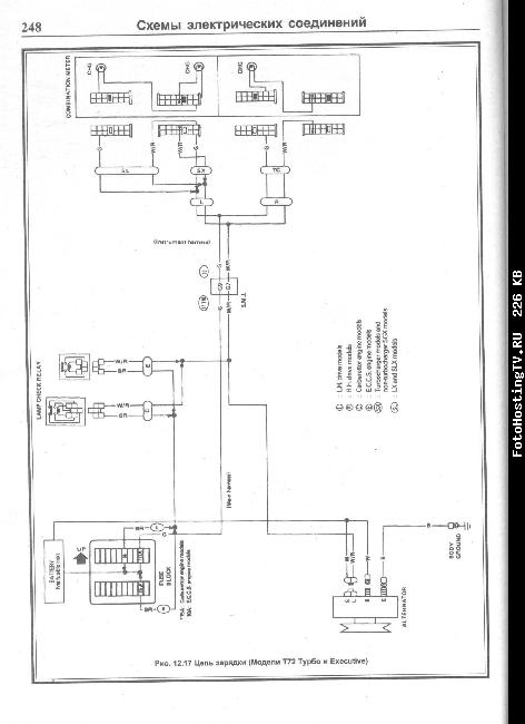 Схемы электрооборудования Nissan Bluebird 1984-1991