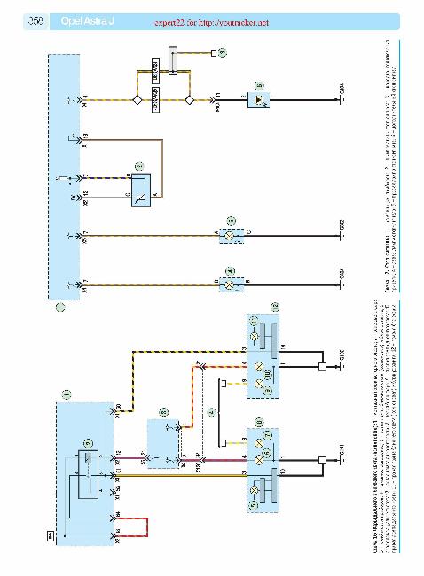 Схемы электрооборудования OPEL ASTRA J с 2009
