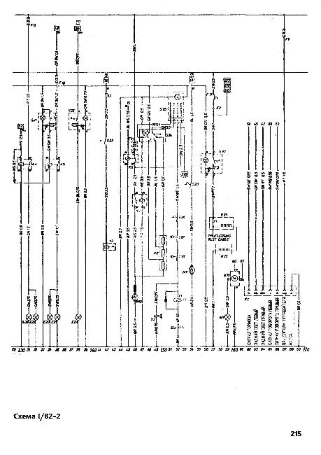Схемы электрооборудования Opel Senator и Monza с августа 1981
