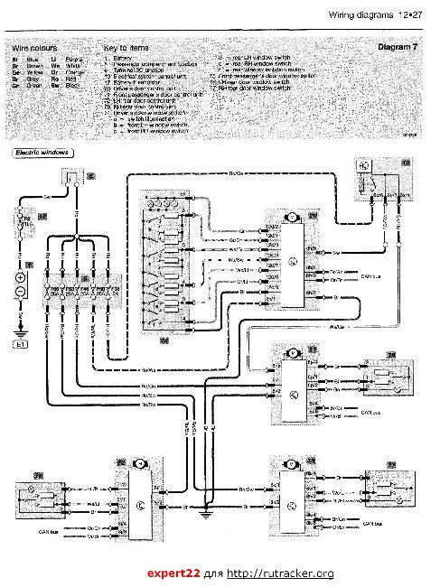 Схемы электрооборудования Skoda Fabia 2000-2006 (EN)