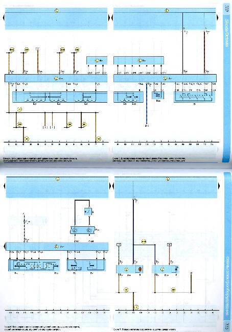 Схемы электрооборудования SKODA OCTAVIA A5 с 2004 и с 2009