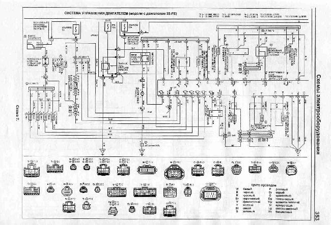 Схемы электрооборудования Toyota Caldina 1997-2002 гг