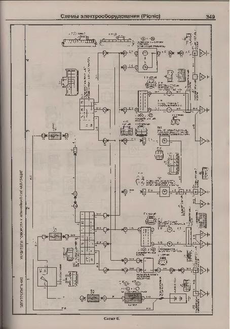 Схемы электрооборудования TOYOTA PICNIC / IPSUM 1996-2001