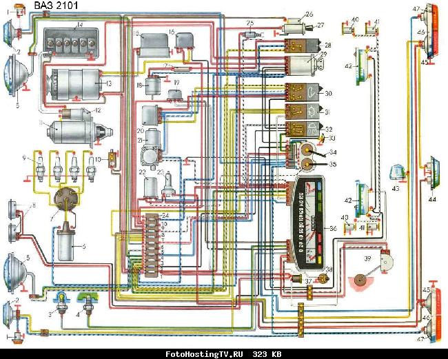 Схема электрооборудования ваз 21061