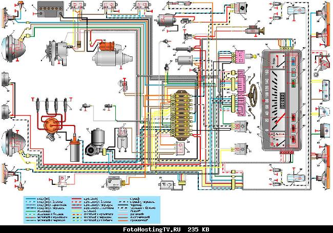Схемы электрооборудования ВАЗ 21013