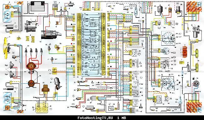 Схемы электрооборудования ВАЗ-2104