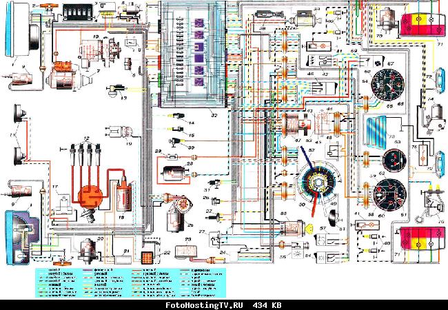 Схемы электрооборудования ВАЗ 2104