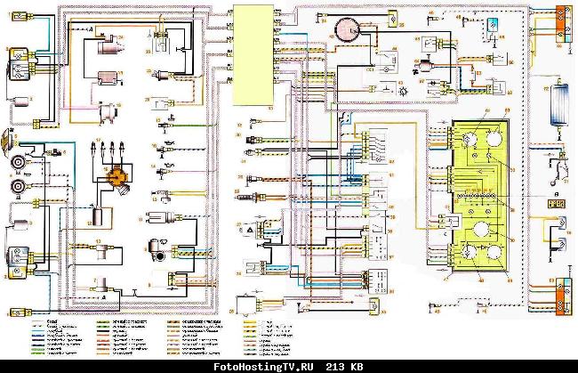 Схемы электрооборудования ВАЗ 2107