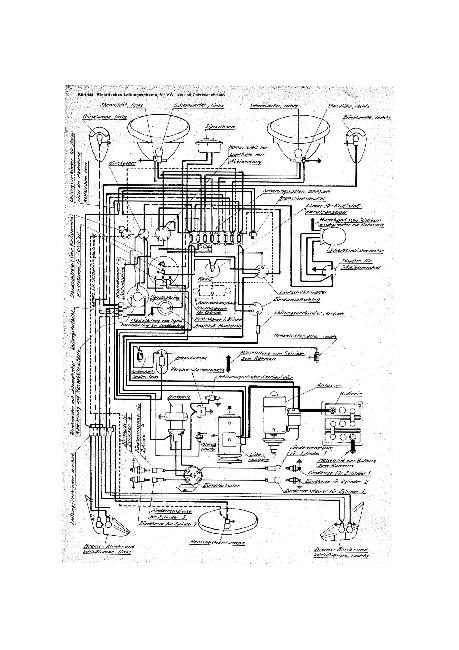 Схемы электрооборудования Volkswagen Kaefer / Фольксваген Жук - J 200/1200 A/1300 1300 / 1500