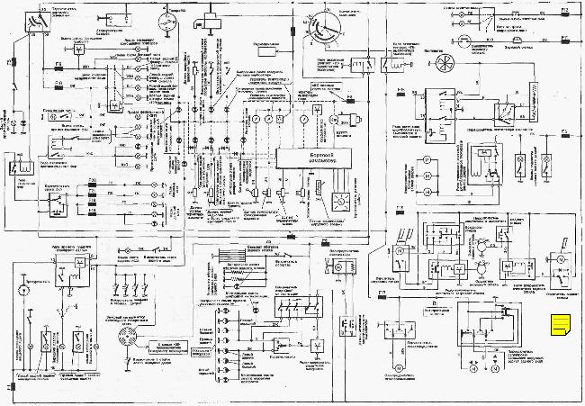 Схемы электрооборудования Volvo 440, 460, 480 1987-1992