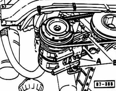Ауди 80 б3 натяжка ремня генератора