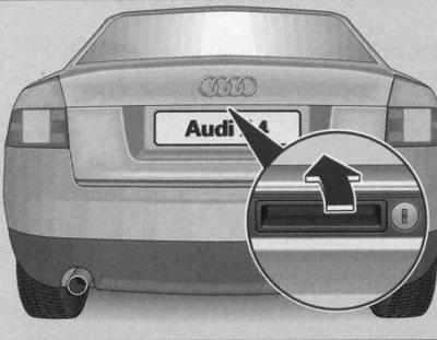 Отпирание и запирание автомобиля Audi A4 B6, Инструкция по эксплуатации