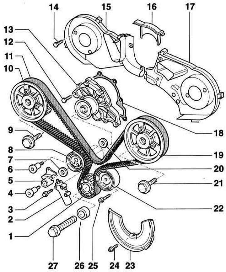 Ауди а6 схема приводного ремня