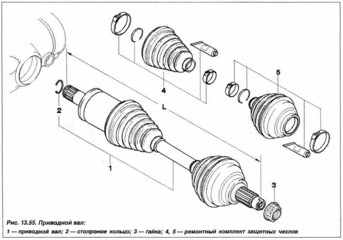 BMW X5 E53 Снятие и установка приводного вала переднего моста, фото 1