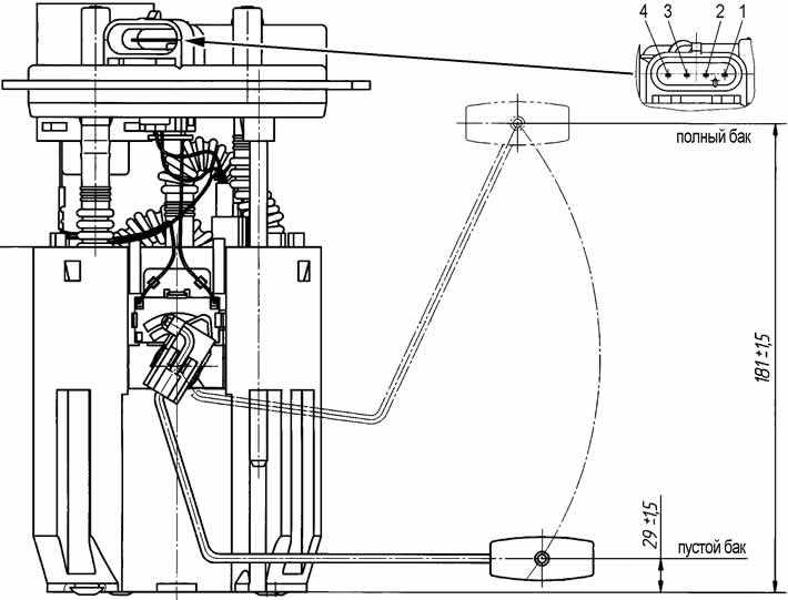 Топливный насос шевроле нива схема