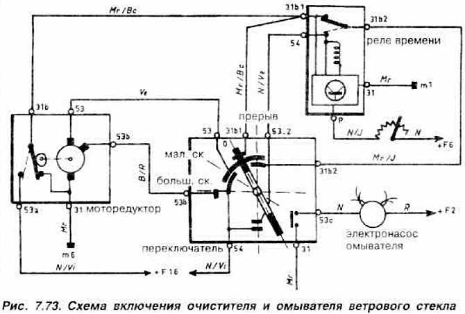 Реле стеклоочистителя ваз 2107 схема