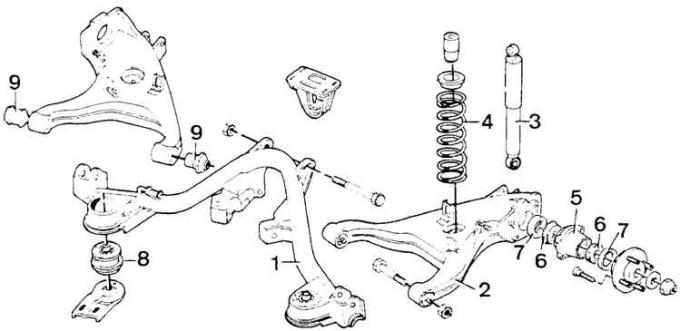 Ford sierra замена задних амортизаторов