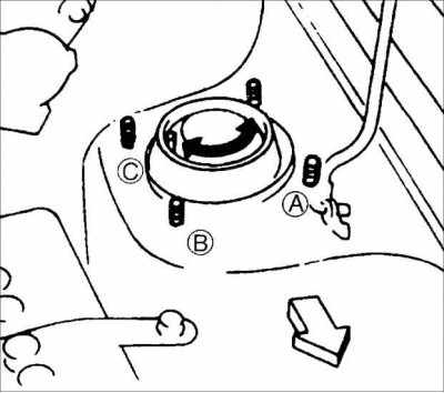 Kia Shuma (Sephia) Проверка и регулировка углов установки колес, фото 4