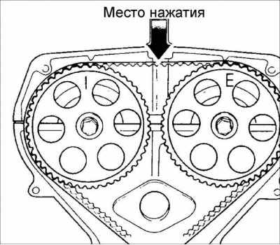 Kia Shuma (Sephia) Зубчатый ремень снятие проверка и установка, фото 22