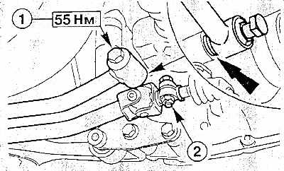 Mazda 121 Снятие и установка механической коробки передач, фото 1