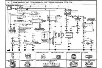 Звуковой сигнал, стоп-сигналы, свет заднего хода и блок ECM Kia Cerato