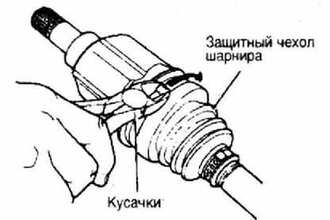 Разборка привода передних колес Kia Avella