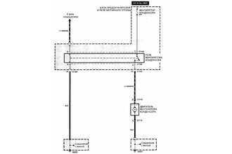 Электросхема системы кондиционирования воздуха Kia Shuma (Sephia)