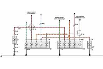 Схема 5. Соединения задних фонарей Kia Spectra