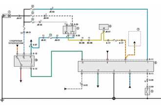 Схема 6. Соединения системы DRL Kia Spectra