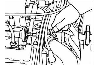 Проверка топливного насоса (2,5 л V6) Kia Optima