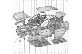 Ваз 2170 схема кузова - 92 фото
