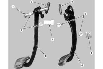 Педаль сцепления ваз 2115