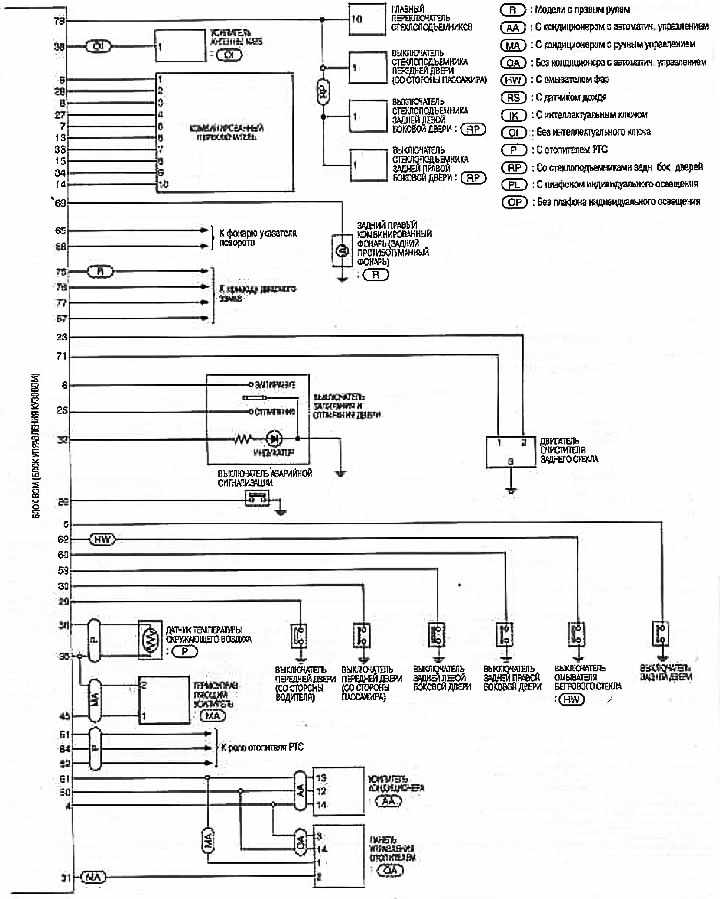 Электрическая схема ниссан тиида с11