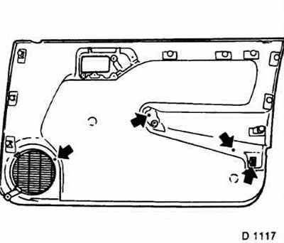 Как снять своими руками обшивку двери - форум Opel Vectra