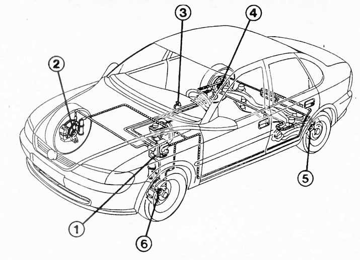 Тормозная система опель мерива а схема