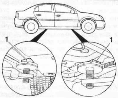 Куда ставить домкрат опель астра j