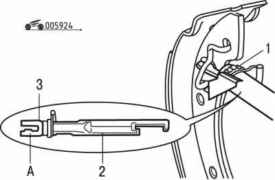 Peugeot 206 Снятие и установка задних барабанных тормозных колодок LUCAS, фото 4