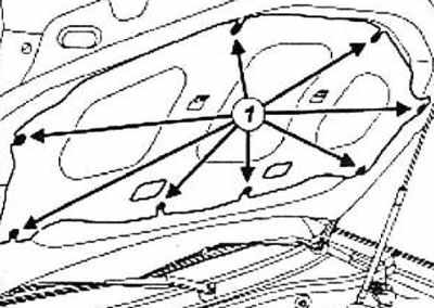 Renault Duster Капот снятие установка и регулировка, фото 2