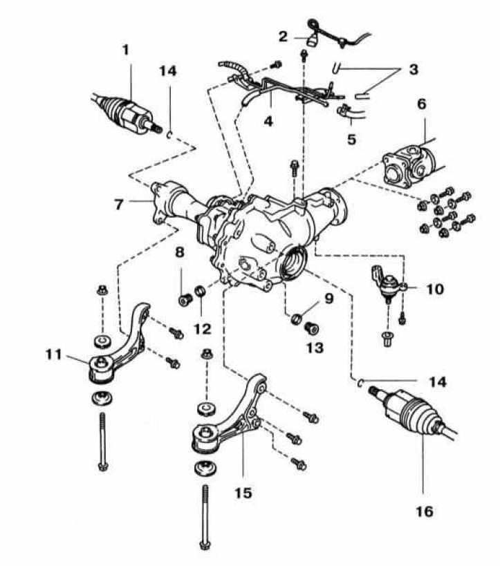 Передний мост ленд крузер 80 схема