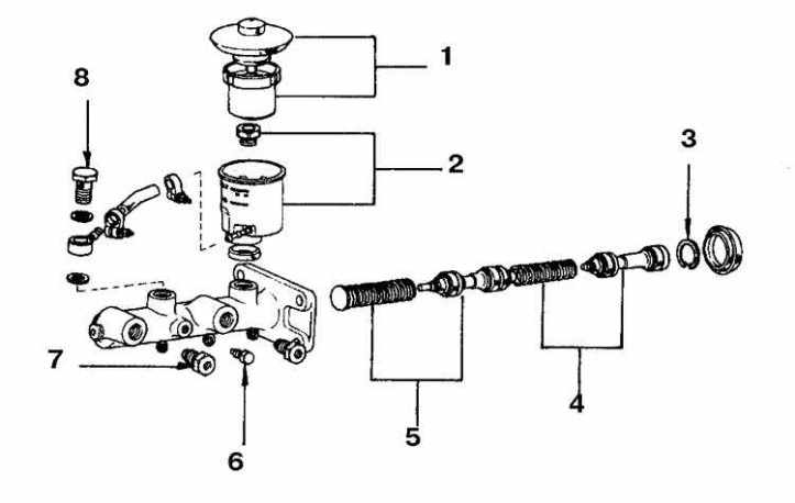 Главный тормозной цилиндр ленд крузер 80 замена