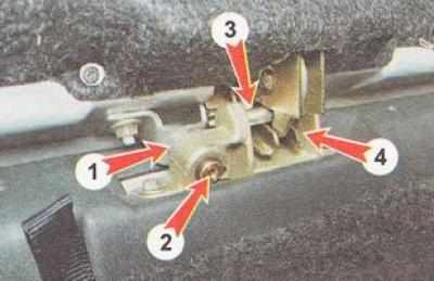 ВАЗ-2110 Снятие установка и регулировка замка багажника ВАЗ-2112 , фото 7